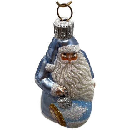 Patricia Breen Ornamental Santa Angels Light Blue Clouds Christmas Tree Ornament