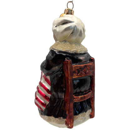 Christopher Radko Betsy Ross Sewing American Flag Patriotic Ornament 98-113-0