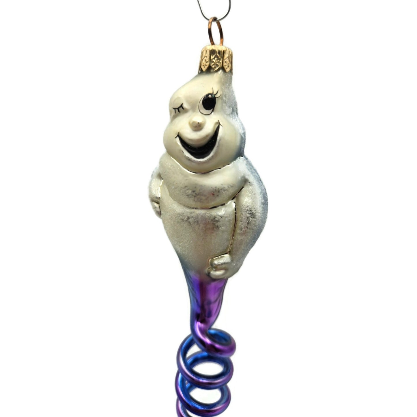 Christopher Radko Ghost Spirit Swirl Halloween Christmas Tree Ornament 99-070-0