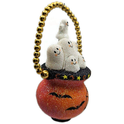 Patricia Breen Ghostly Cauldron Moons Stars Halloween Christmas Ornament 2414