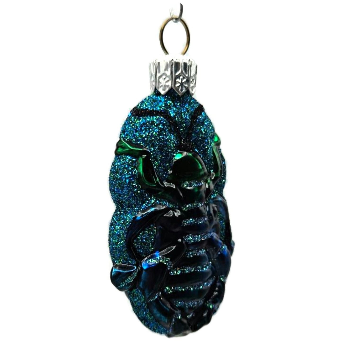 Patricia Breen Bugs Turquoise Beetle Blue Glitter Halloween Christmas Ornament