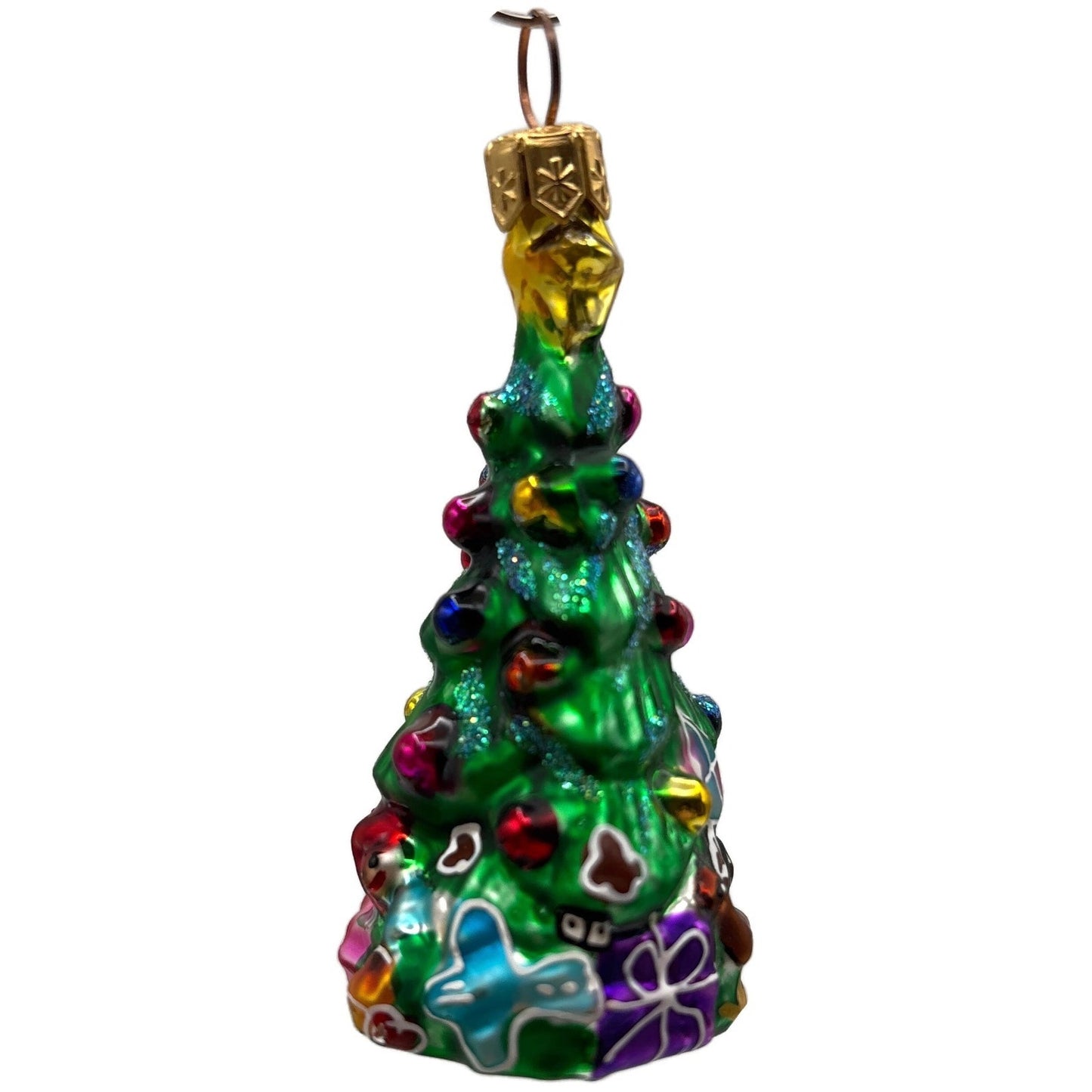 Christopher Radko Spruced Up Spruce Little Gems Holiday Glass Ornament 97-152-0