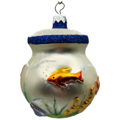 Patricia Breen Wish You Were Here Fishbowl Summer Nautical Christmas Ornament