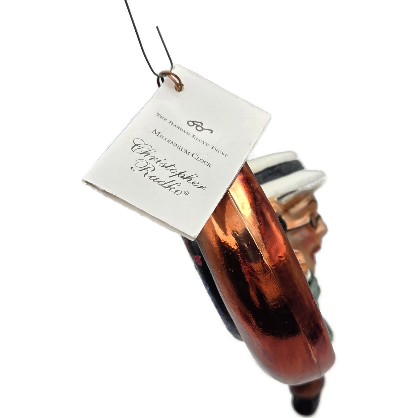 Christopher Radko Millennium Clock Harold Lloyd Trust Christmas Tree Ornament