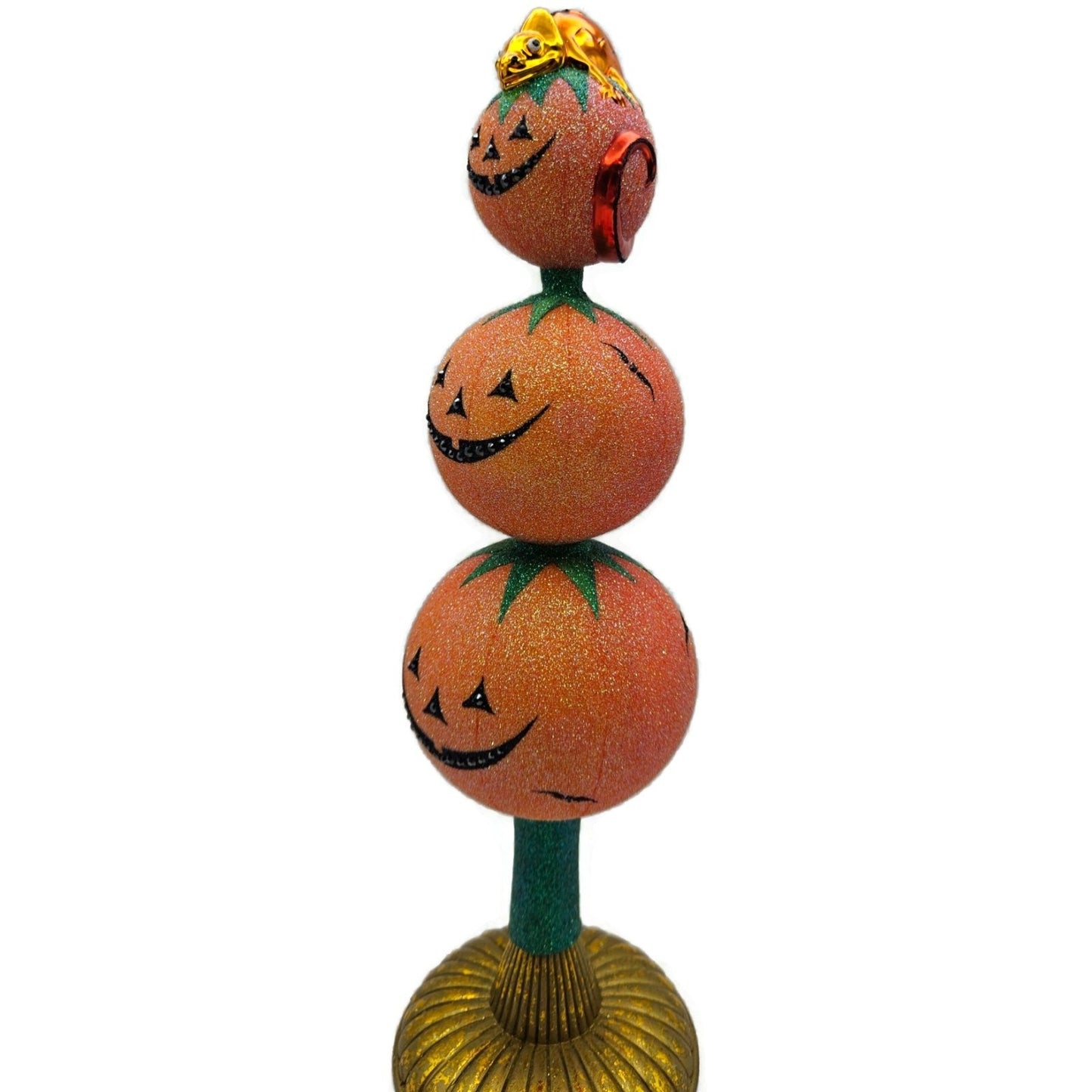 Patricia Breen Chameleon Finial Halloween Pumpkins Jack-O-Lantern Tree Topper