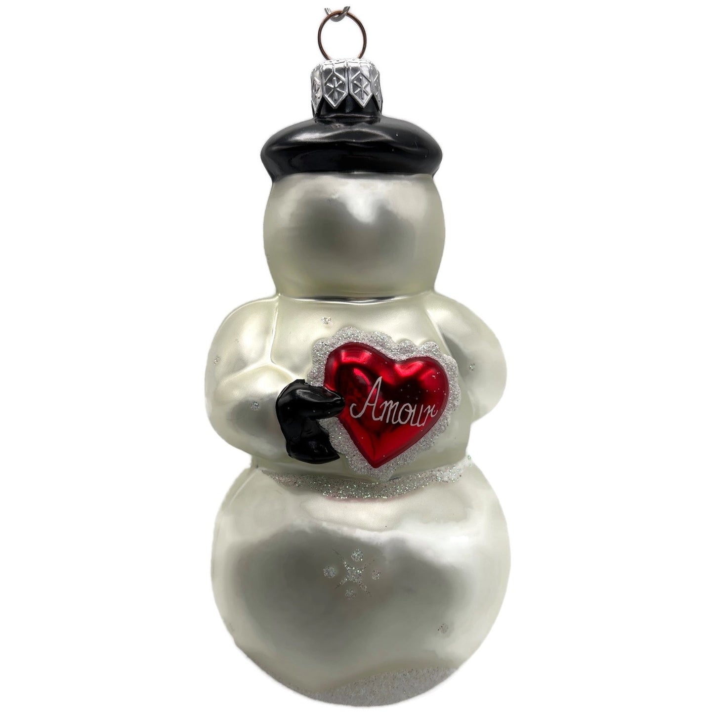 Patricia Breen My Heart Belongs To You Red Heart Amour Dots Christmas Ornament