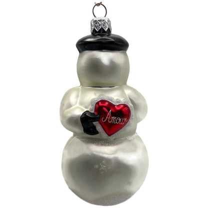 Patricia Breen My Heart Belongs To You Red Heart Amour Dots Christmas Ornament