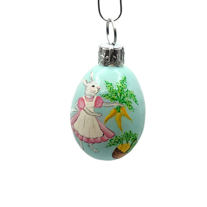 Patricia Breen Miniature Egg Dig Deep Bunny Carrot Basket Easter Ornament 2207