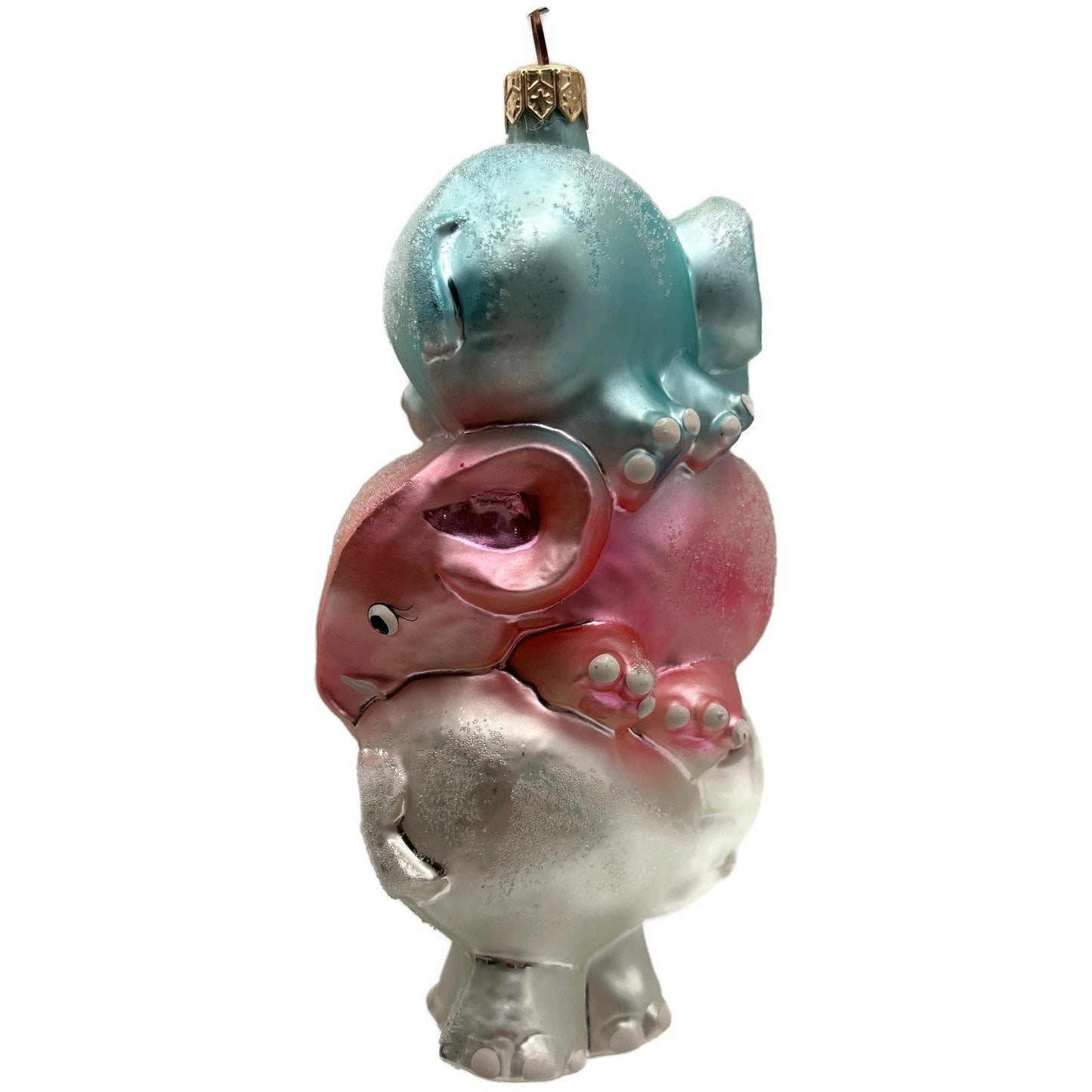 Christopher Radko Ton of Fun Elephants Stack Christmas Tree Ornament 98-180-0