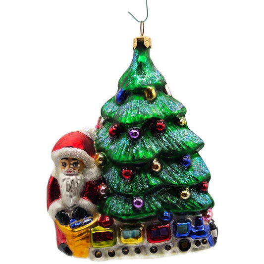 Christopher Radko Last Stop Santa Claus Toy Train Christmas Tree Ornament