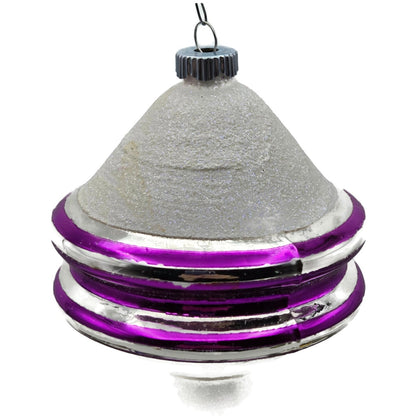 Christopher Radko Shiny Brite Snow Tops Christmas Tree Ornament Set 4001370