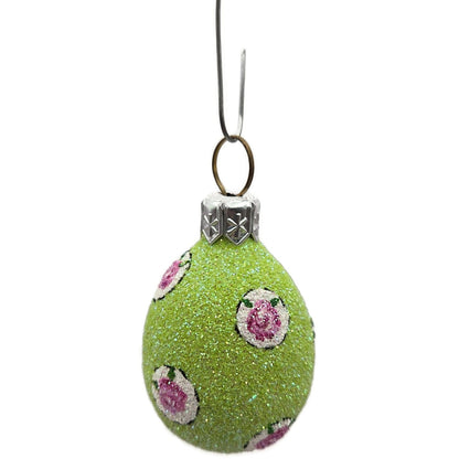 Patricia Breen Miniature Egg Tiny Rose Medallions Easter Christmas Ornament 2531