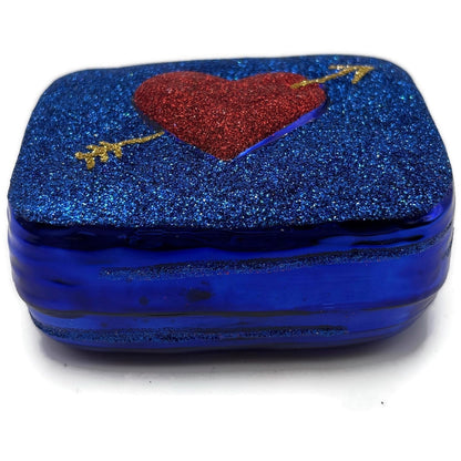 Patricia Breen To My Sweet Blue Shiny Back Valentines Christmas Tree Ornament