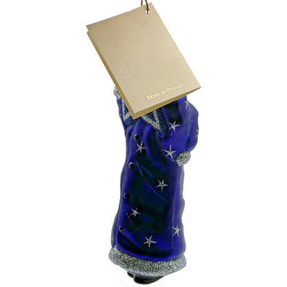 Patricia Breen Ornament Topping the Tannenbaum Blue Stars Christmas Tree Decor