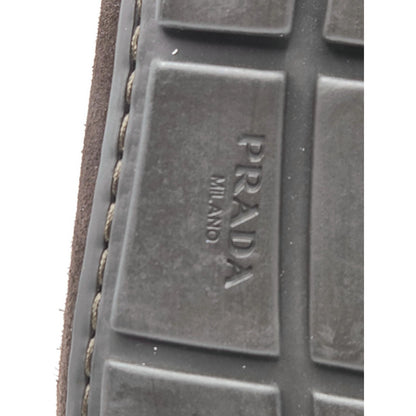 Prada Women’s Loafers Ebano Dark Brown Suede Scamosciato Italian Driving Shoes