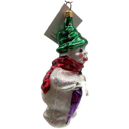 Christopher Radko Frosty Weather Snowman Winter Christmas Tree Ornament 96-SP-14