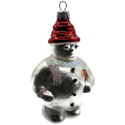 Christopher Radko Frosty Cares AIDS Awareness Snowman Christmas Ornament 94SP05