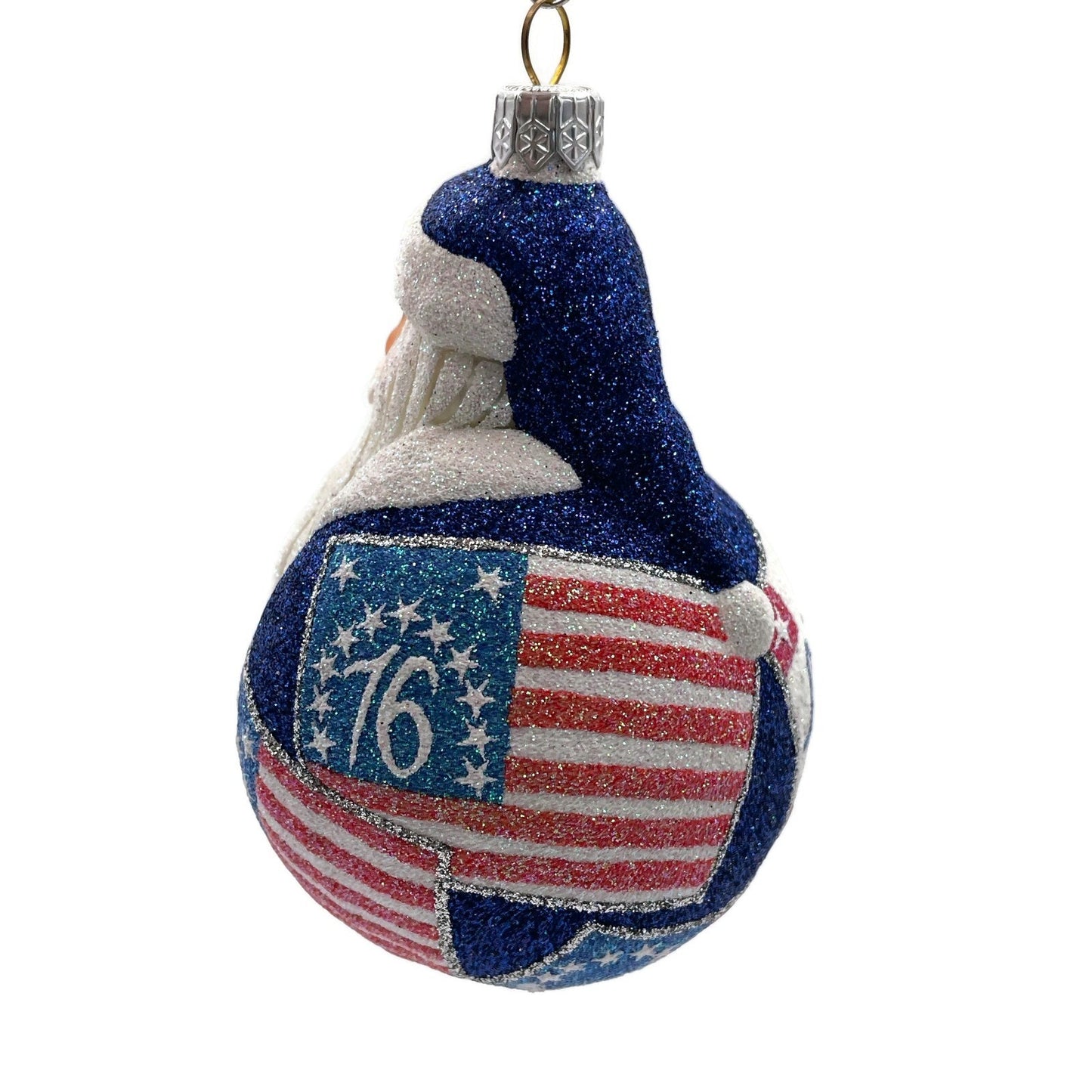 Patricia Breen Santa du Monde Liberty Patriotic Christmas Holiday Tree Ornament