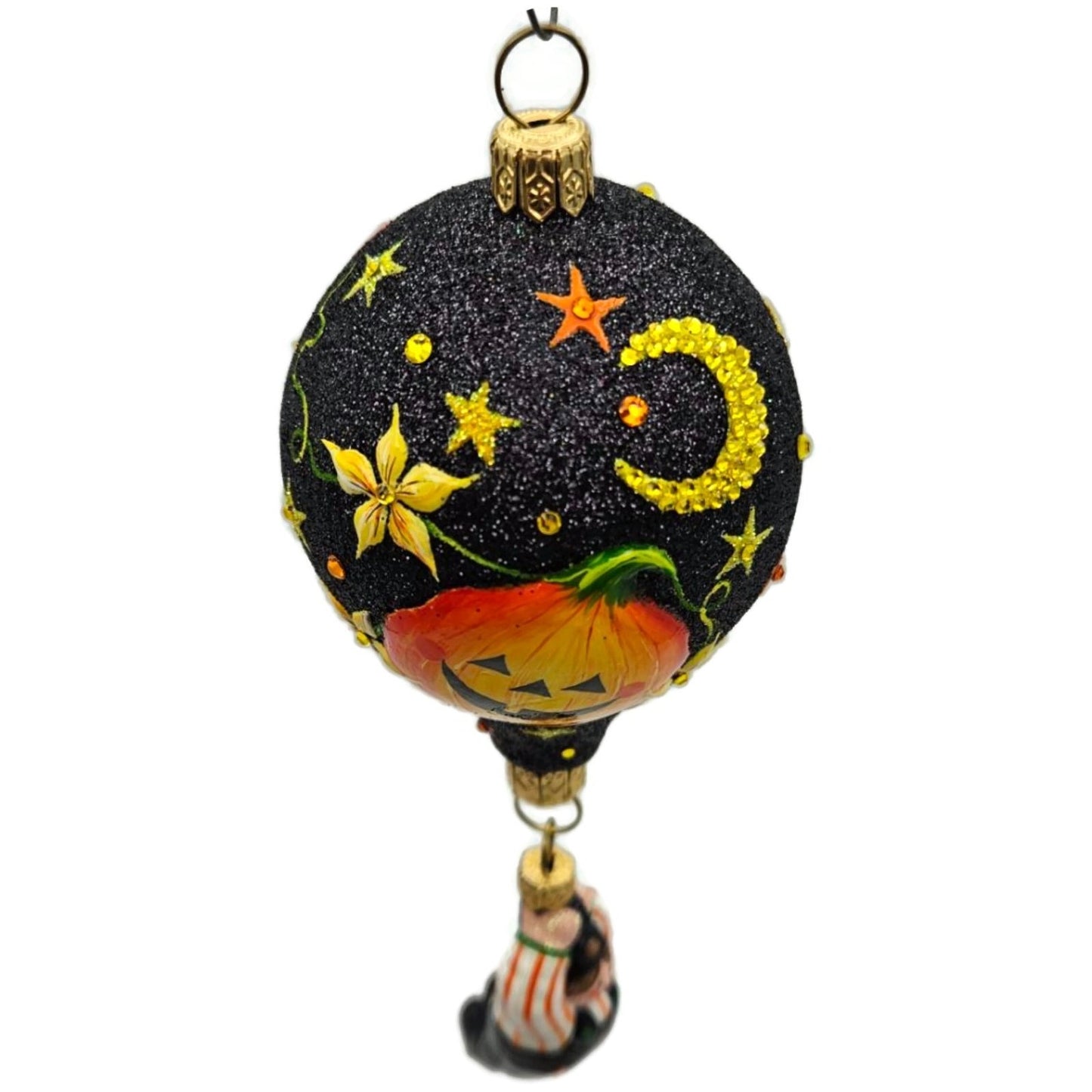 Patricia Breen Miniature Balloon Boy Jack-o-Lantern Stars Halloween Ornament HCB