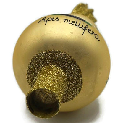 Patricia Breen Miniature Beehive Finial Gold Bee Spring Christmas Tree Topper