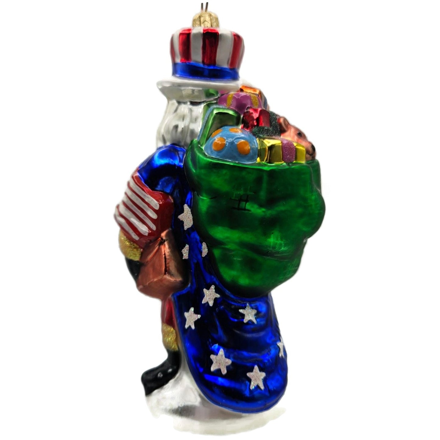 Christopher Radko Uncle Sam Santa Patriotic July 4th Christmas Ornament 99-QVC-1