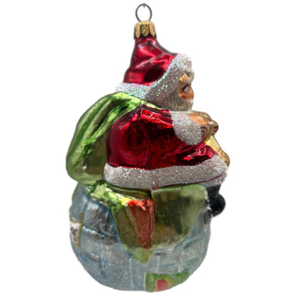 Christopher Radko 1995 On Top of the World Santa Claus Christmas Ornament 95-SP6