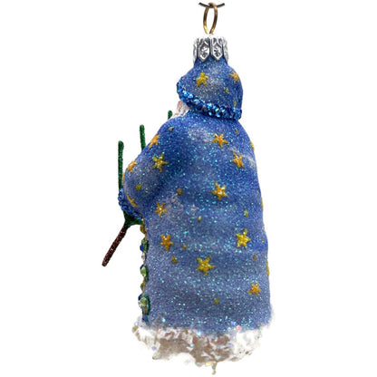 Patricia Breen Santa For Eric Blue Yellow Star Christmas Tree Ornament Milaegers