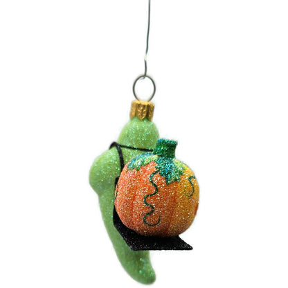 Patricia Breen Halloween Delivery Green Frankenstein Orange Christmas Ornament