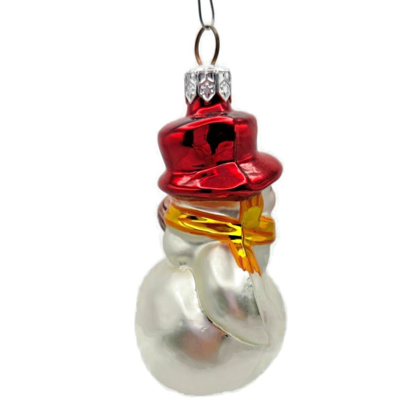 Christopher Radko Littlest Snowman Red Hat Glass Christmas Ornament 92-067-0