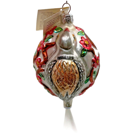 Christopher Radko Two Turtle Doves 12 Days Of Christmas Tree Ornament 5308