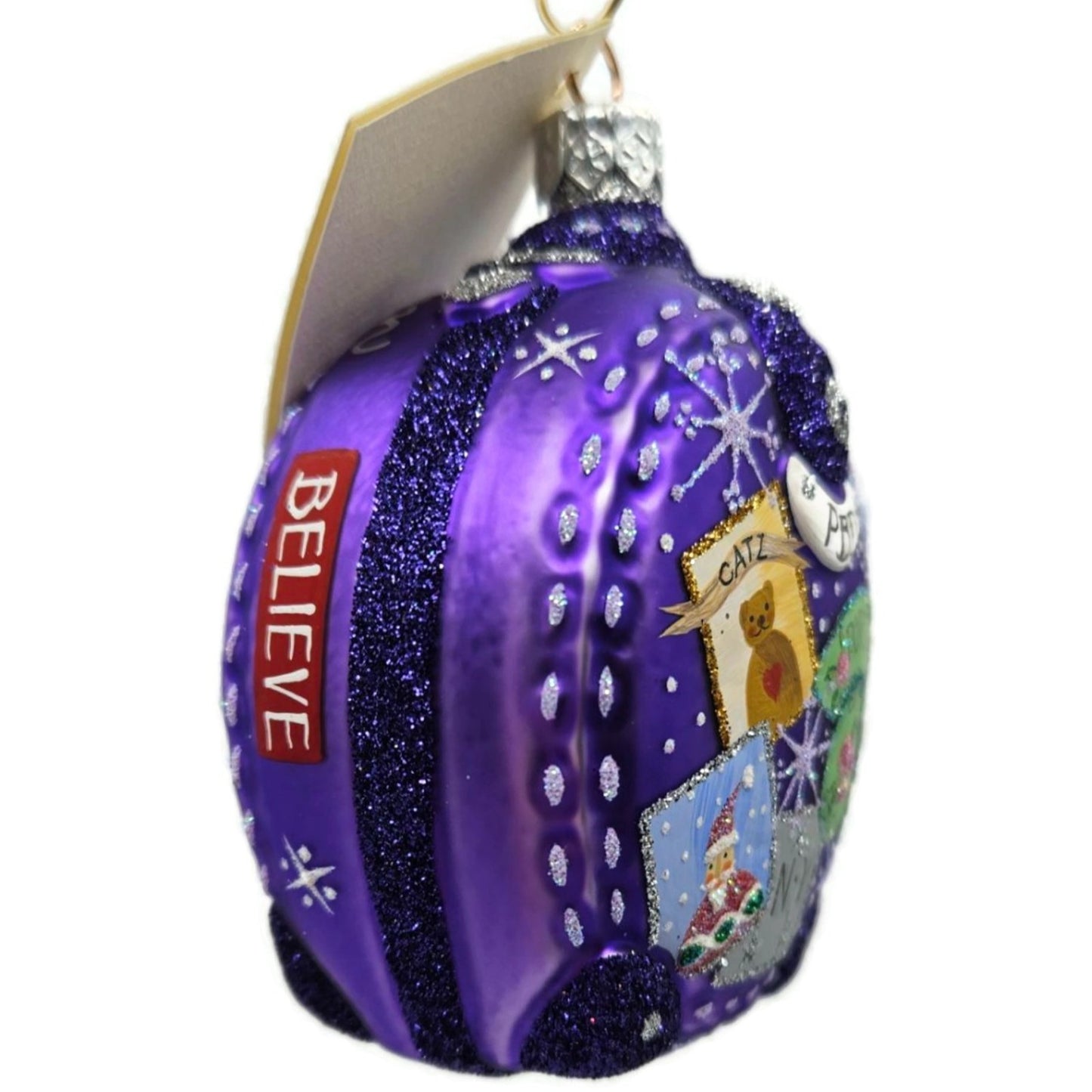 Patricia Breen Journey With Me Purple Portland Signed Christmas Ornament 2113