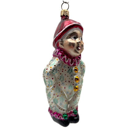 Christopher Radko Sweethearts Boy Clown Christmas Tree Ornament 95-099-1