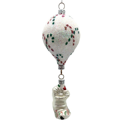 Ornament Patricia Breen Into the Blue Santa Claus Candy Canes Christmas CATZ