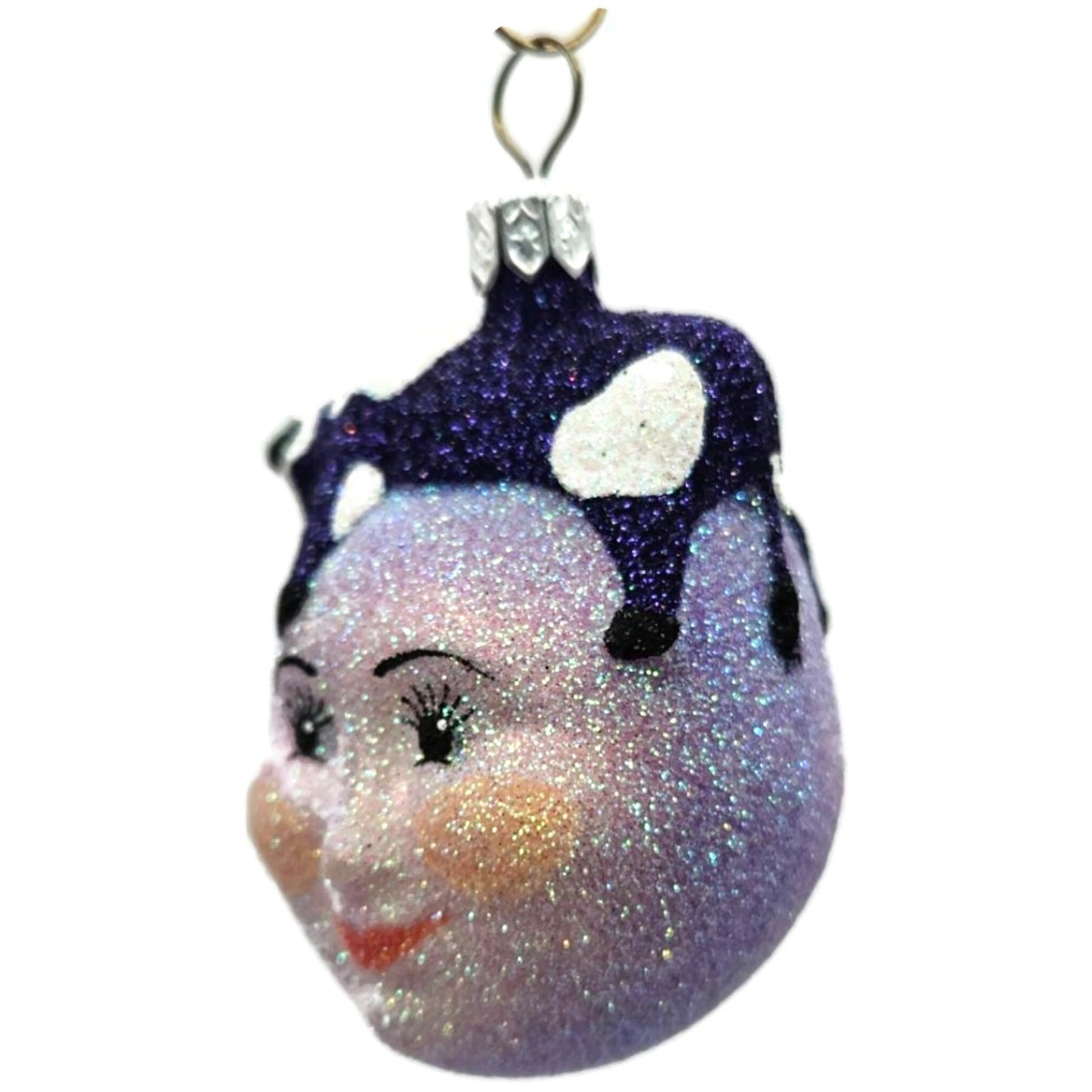 Patricia Breen Miniature And The Cow Jumped Purple Christmas Tree Ornament CATZ