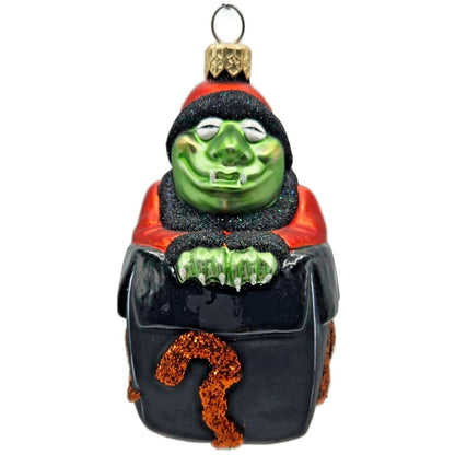 Patricia Breen MMMonster Present Black Orange Halloween Christmas Ornament 9920