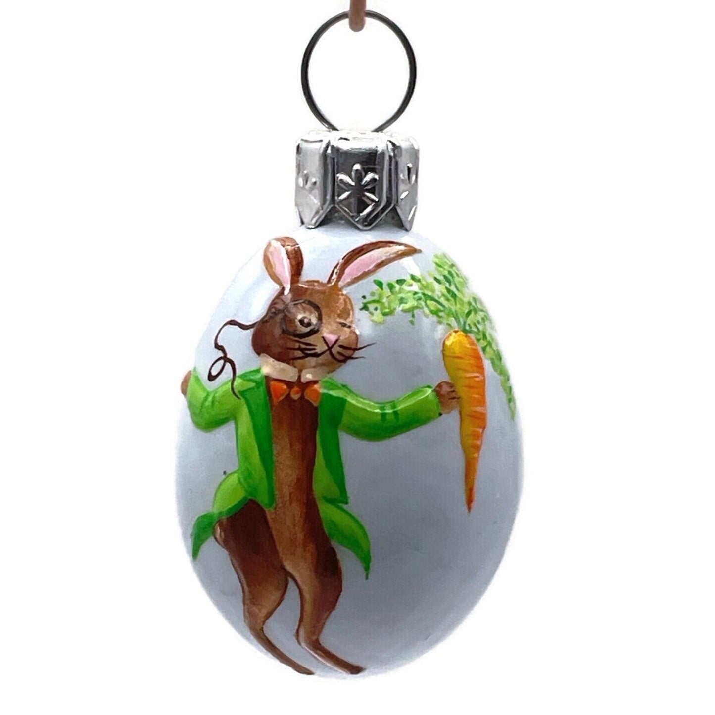 Patricia Breen Miniature Egg Mon Oncle Bunny Carrot Easter Christmas Ornament