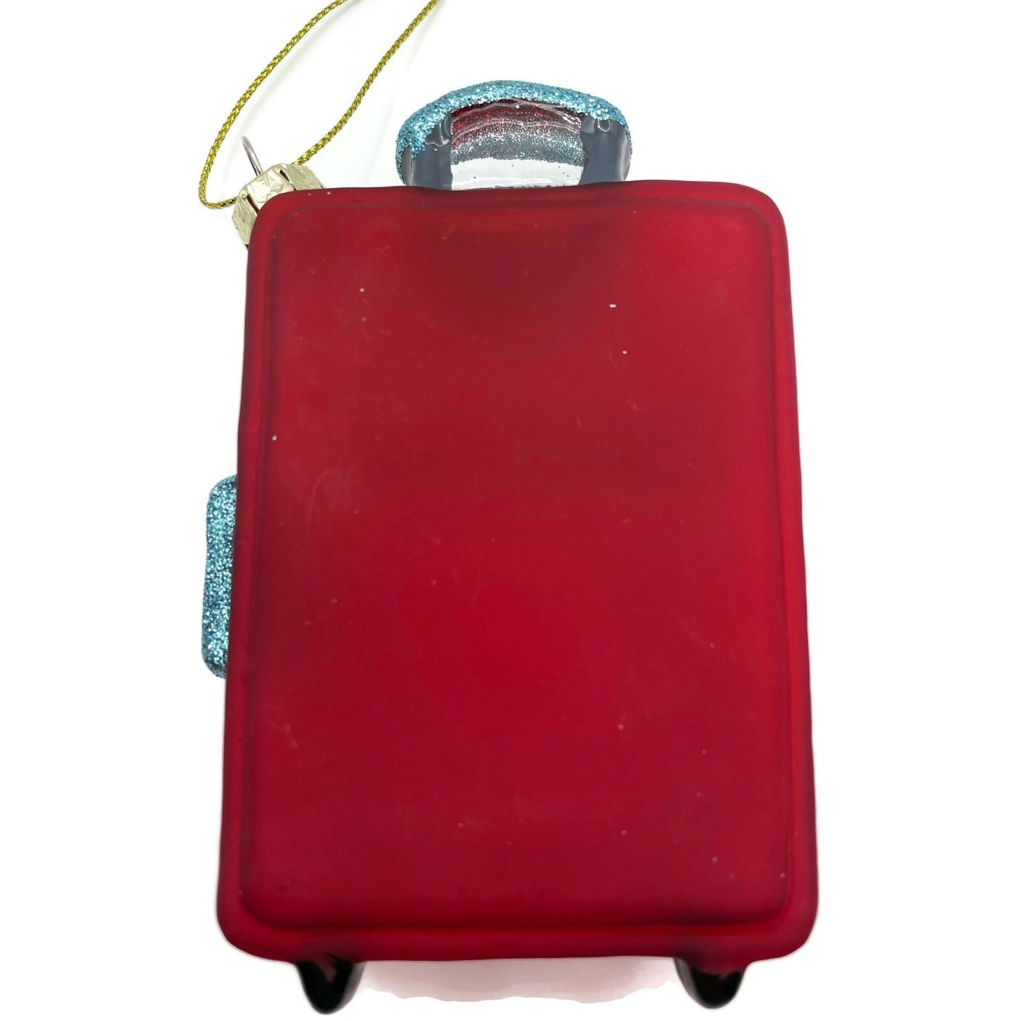 London Suitcase Blown Glass Travel Big Ben Christmas Tree Decoration Ornament