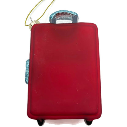 London Suitcase Blown Glass Travel Big Ben Christmas Tree Decoration Ornament
