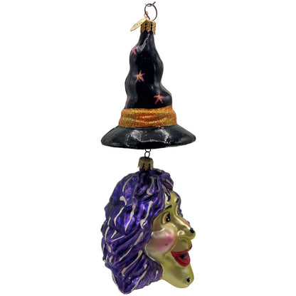 Christopher Radko Witch Topper Halloween Christmas Hat Ornament 02-0041-0