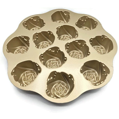 Sweetheart Rose Pan Mini Bundt Cakelet Non Stick Williams Sonoma Nordic Ware