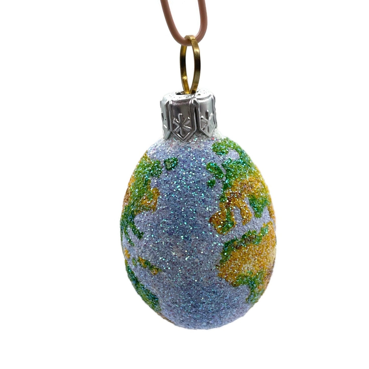 Patricia Breen Miniature Egg Worldly Earth Globe Easter Christmas Ornament 2731