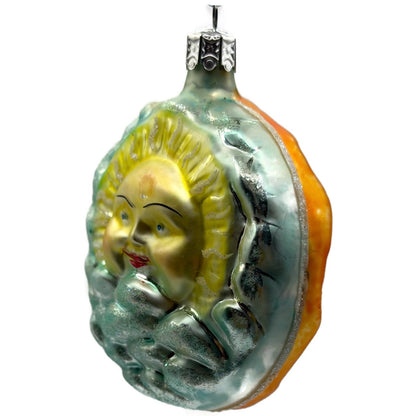 Christopher Radko Dawn & Dusk Double Sided Celestial Christmas Ornament 91-034-0