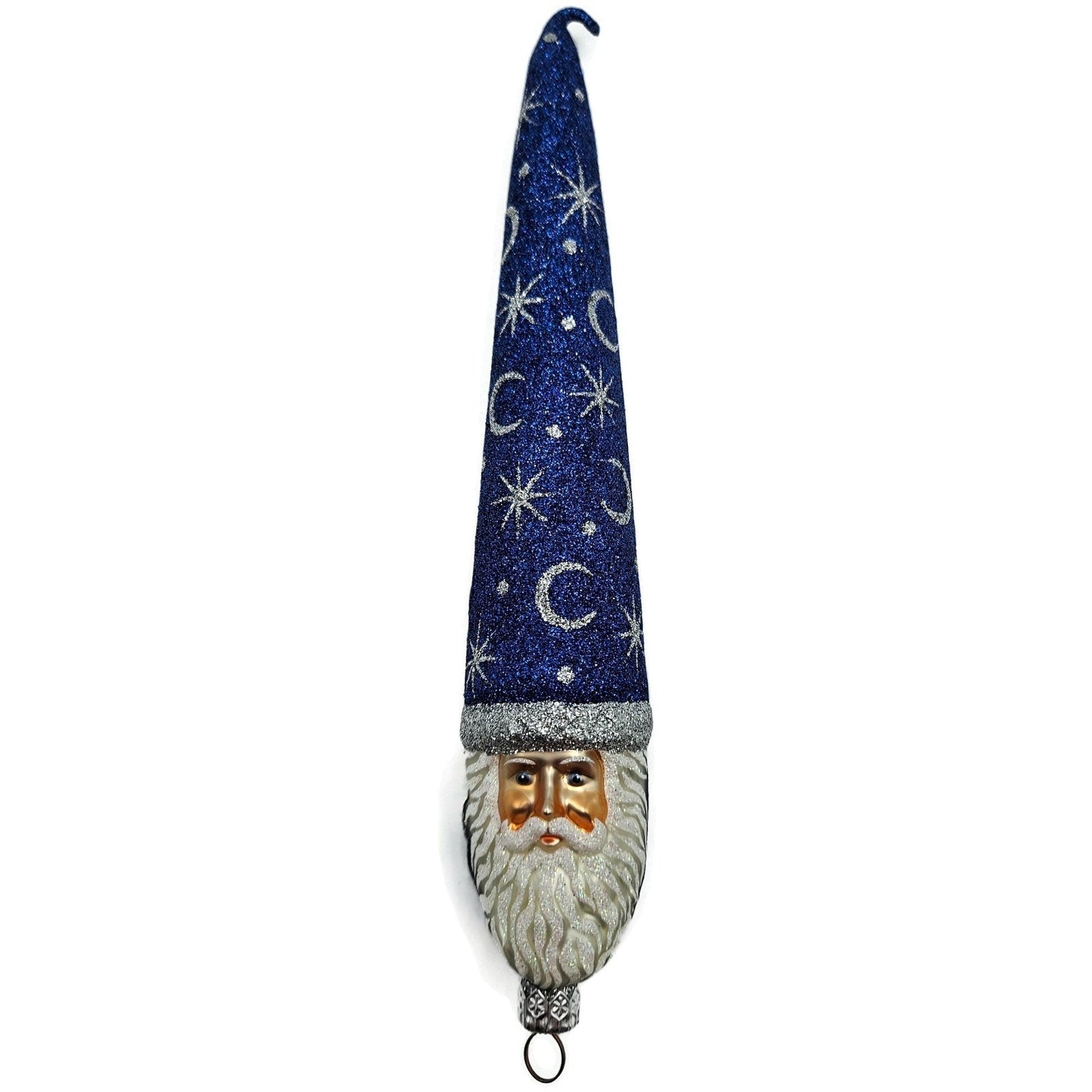 Patricia Breen Bowman Santa Claus Constellations Blue Stars Christmas Ornament