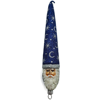 Patricia Breen Bowman Santa Claus Constellations Blue Stars Christmas Ornament