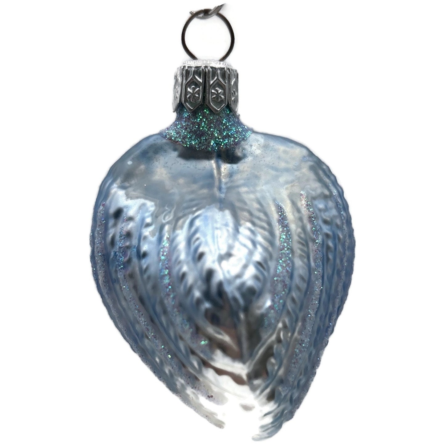 Patricia Breen A Walk On The Beach Blue Shell Summer Nautical Christmas Ornament