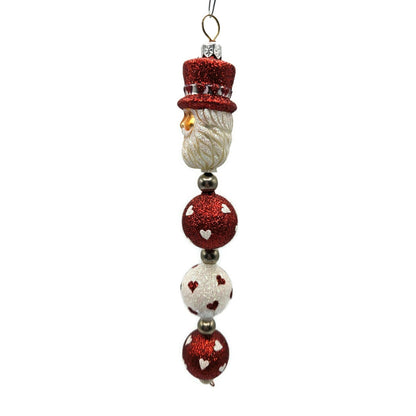 Patricia Breen Kinetic Icicle Valentines Hearts Santa Christmas Tree Ornament