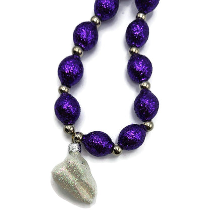 Patricia Breen Tooth Garland White Purple One of a Kind Complimentary Ornament