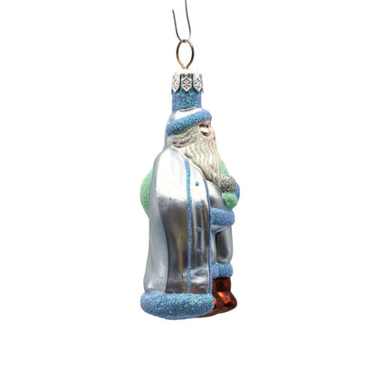 Patricia Breen Miniature Jordan Santa Blue Green Sack Christmas Tree Ornament
