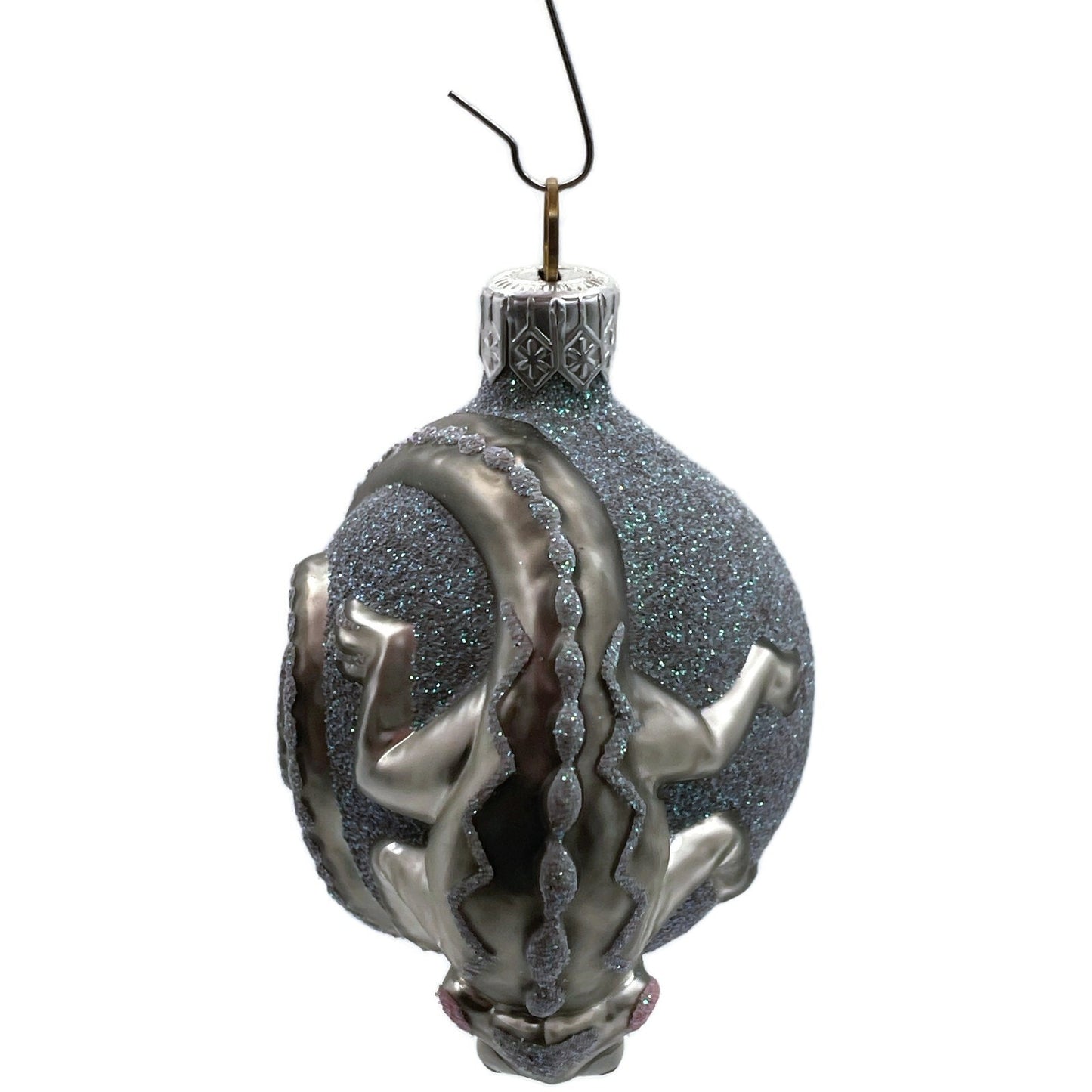Patricia Breen Once Again For James Platinum Chameleon Christmas Tree Ornament