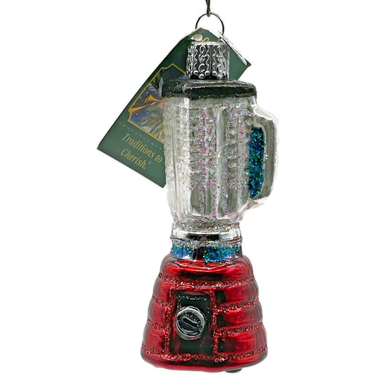 Blender Ornament Kitchen Appliance Red Old World Christmas OWC Tree Decoration